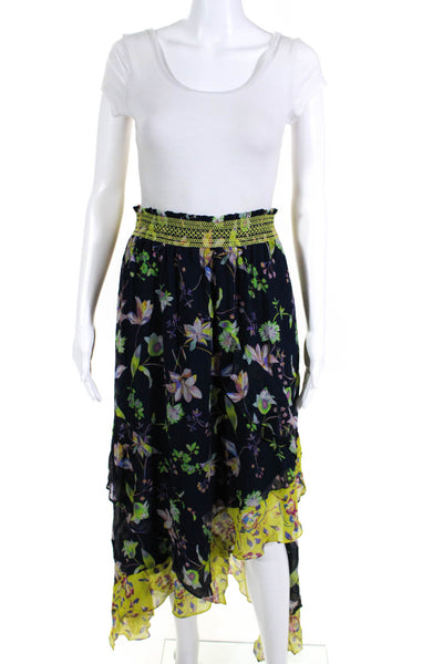 Tanya Taylor Womens Garden Print Esmee A Line Skirt Blue Size 10 11155922