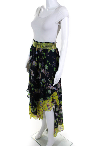 Tanya Taylor Womens Garden Print Esmee A Line Skirt Blue Size 10 11155922
