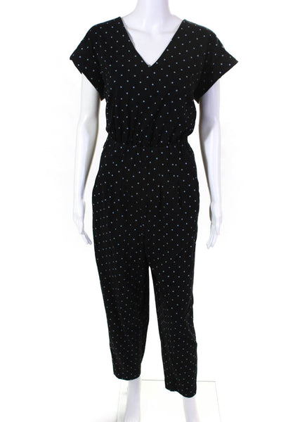 La Vie Rebecca Taylor Womens Rompy Dot Jumpsuit Black Size Large 12538928