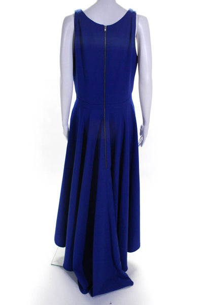 Allison Parris Women Sleeveless V Neck Marilyn Gown Cobalt Blue Size 10 10928032