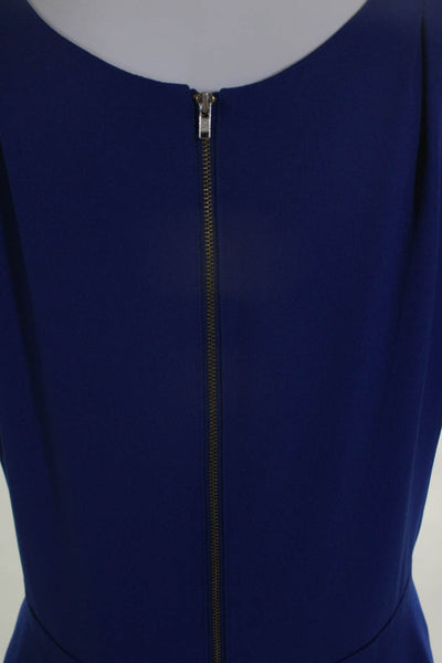 Allison Parris Women Sleeveless V Neck Marilyn Gown Cobalt Blue Size 10 10928032