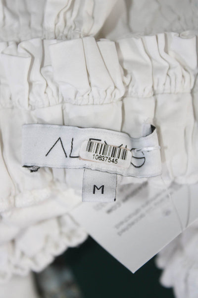 Alexis Womens Long Sleeve White Barbie Top White Size Medium 10637545