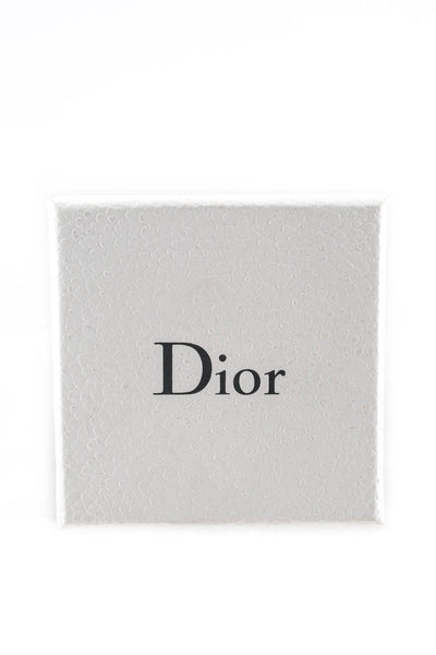 Christian Dior Womens Crystal Blue Bohemienne Heart Chain Choker Necklace