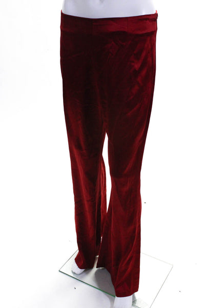 Galvan London Womens Flare Leg Trousers Scarlet Red Size 8 11083170