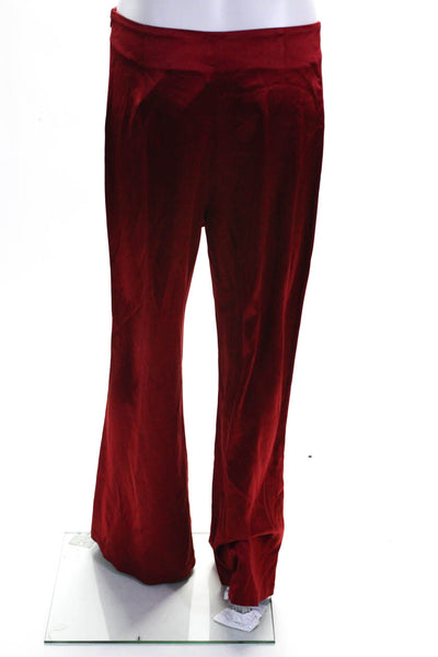 Galvan London Womens Flare Leg Trousers Scarlet Red Size 8 11083170