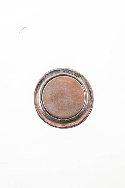 Spallanzani Sterling Silver Diamond Initial D Letter Magnetic Round Charm