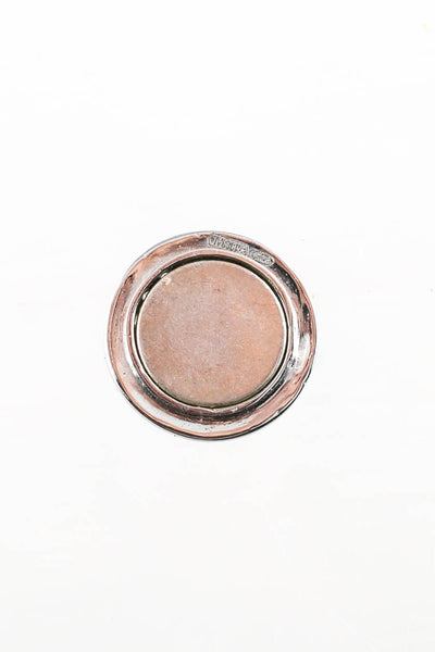 Spallanzani Sterling Silver Diamond Initial G Letter Magnetic Round Charm