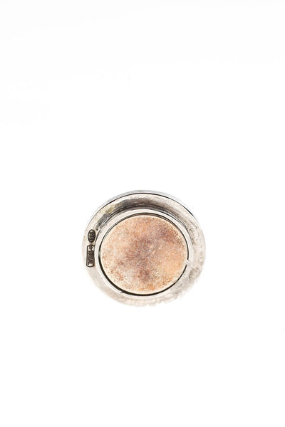 Spallanzani Sterling Silver Diamond Initial Z Letter Magnetic Round Charm LL19LL