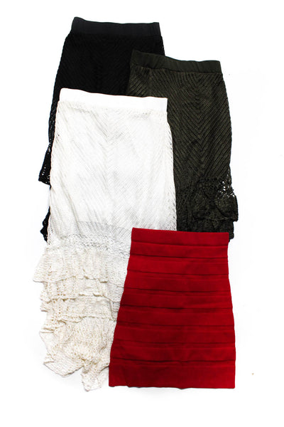 MNG Suit Timeless Womens Crochet Knit Bandage Skirt Size XS/S Small Lot 4