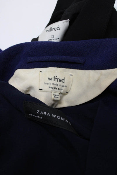 Zara Woman Wilfred Womens Blazers Blue Black Size Extra Small 00 Lot 3