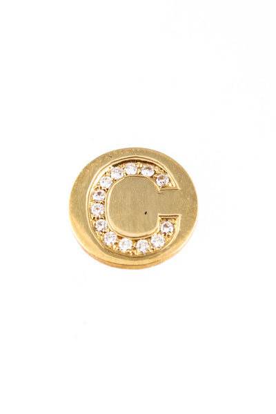 Spallanzani 18KT Yellow Gold Magnetic Letter C Charm