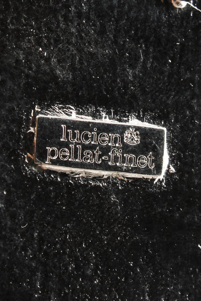 Lucien Pellat-Finet Womens Silver Tone Rhinestone Skull Necklace Silver
