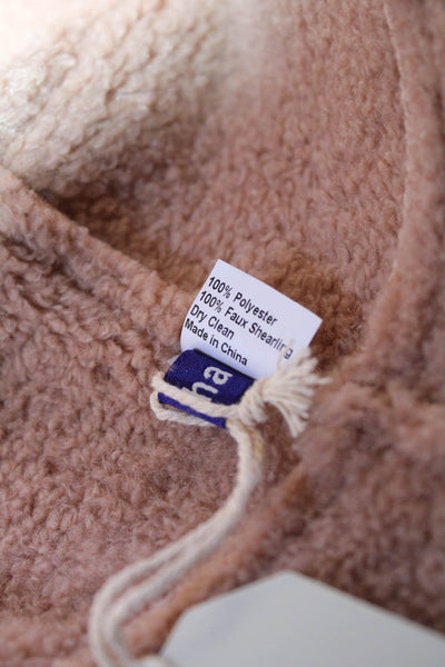 Hat Attack Womens Reversible Faux Shearling Bucket Hat Natural Size One Size