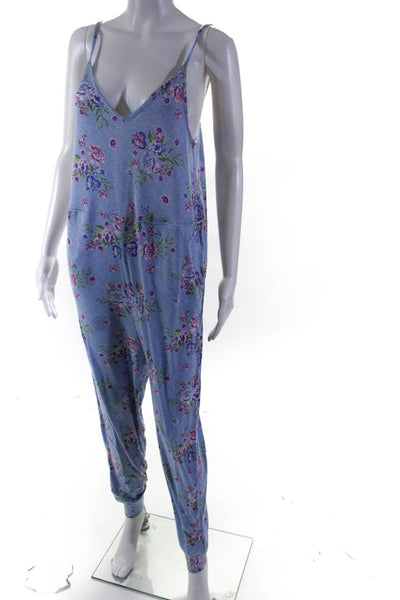 You Say Womens Floral Jumpsuit Kentucky Blue Size S