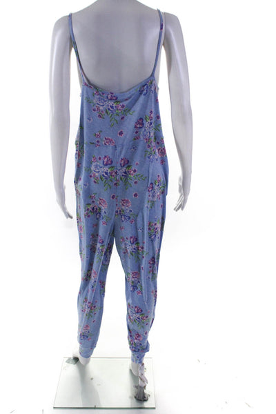 You Say Womens Floral Jumpsuit Kentucky Blue Size S