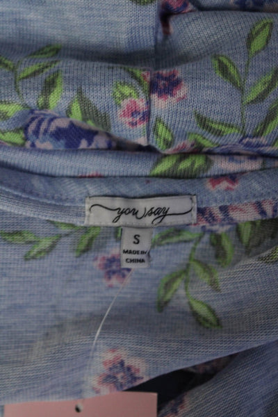 You Say Womens Floral Jumpsuit Kentucky Blue Size S