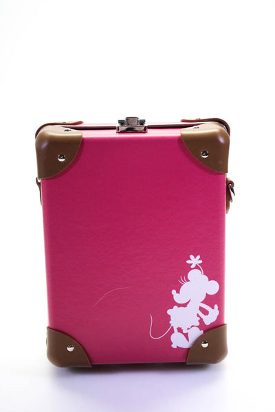 Globe Trotter Womens "This Bag Contains Magic" Collection Messenger Case Magenta