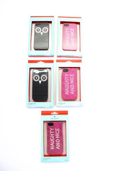 Kate Spade  Owl I Phone 5 Cell Phone Case Black LOT 5 LL19LL