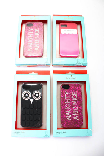 Kate Spade Naughty And Nice Owl I Phone 5 Phone Case Black Pink LOT 4 LL19LL