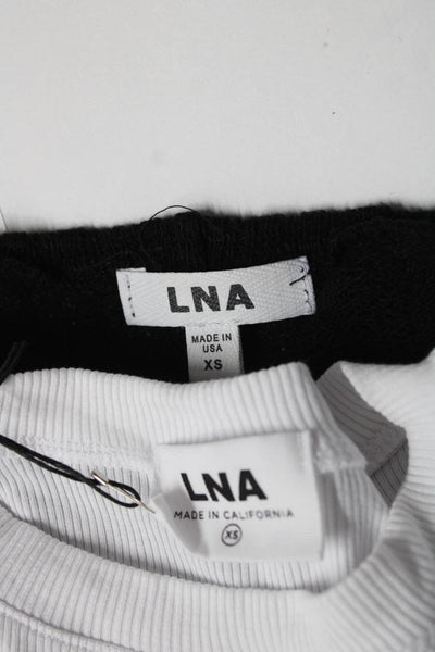 LNA Womens Ling Sleeve Tees Black Size XS Lot 2