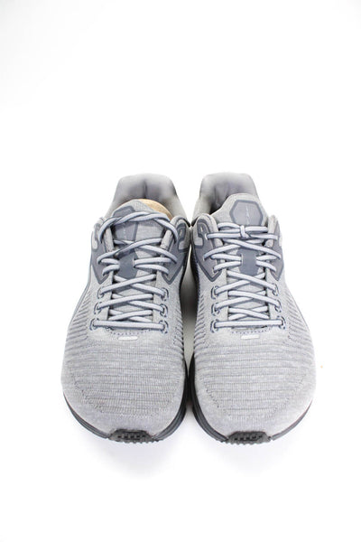 Altra Mens Lace Up Cotton Logo Sneakers Gray Size 9