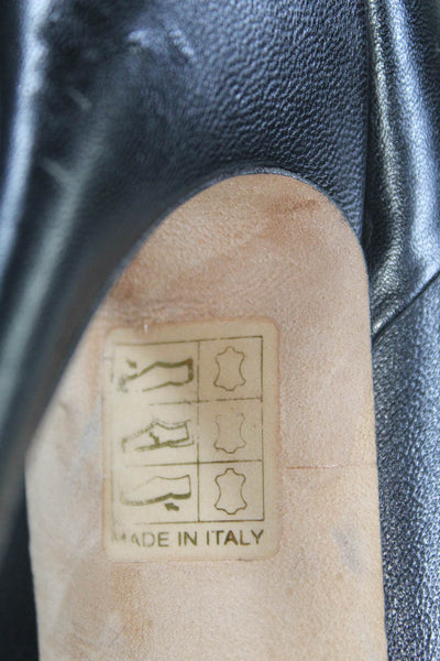 Gucci Womens Peep Toe Platform Stiletto Ankle Booties Black Size 38 8
