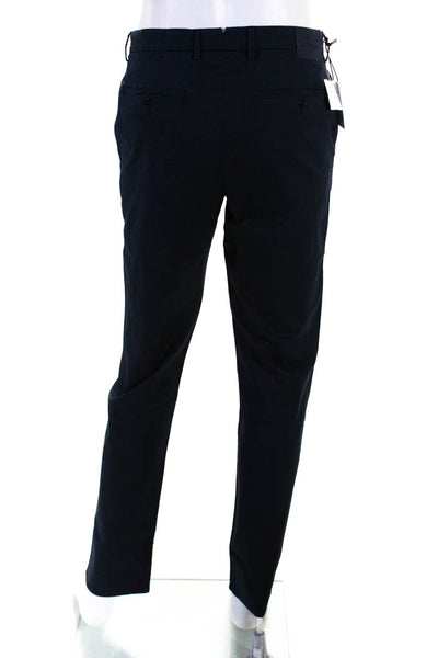 Munro Mens Garda Button Close Casual Chino Pants Navy Blue Size 48