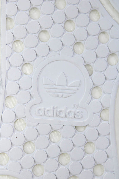 Adidas Stan Smith Womens Knit Lace Up Low Top Sneakers White Green Size 7