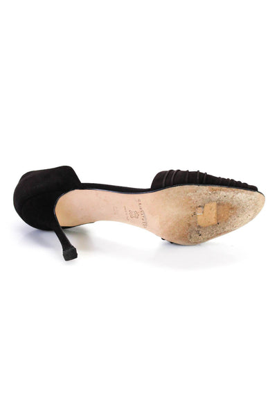 Brian Atwood Women's Wrap Detail Peep Toe Heels Brown Size 9