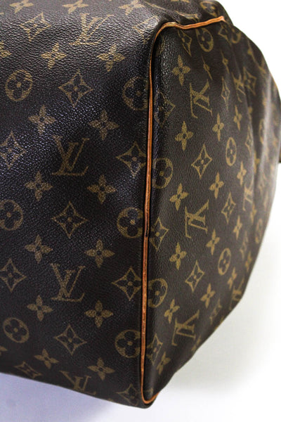 Louis Vuitton Womens Monogram Canvas Keepall 55 Large Travel Handbag Beige