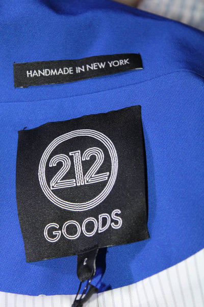 212 Goods Women's West Street Jacket - Azu Cropped Blazer Blue Size 2