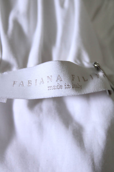 Fabiana Filippi Women's Short Skirt - White D252 Casual Skirt White Size 38