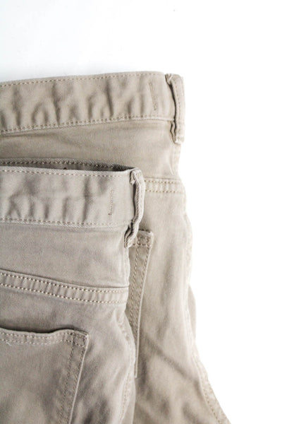 DL1961 Boys Zipper Fly Brady Slim Cut Jeans Beige Cotton Size 14 Lot 2