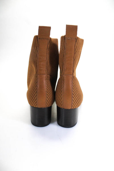 Everlane Womens Knit Day  Weather Boots Toffee Brown Size 6.5