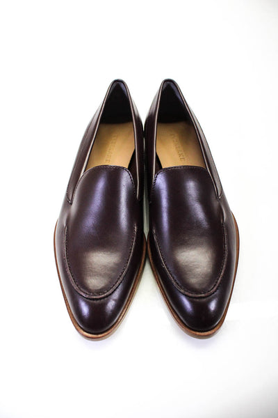 Everlane Womens The Modern Oxfords Loafers Burgundy Size 8.5