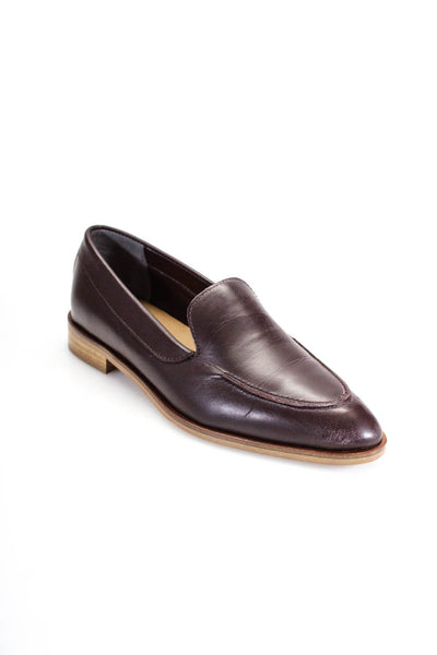 Everlane Womens The Modern Oxfords Loafers Burgundy Size 5