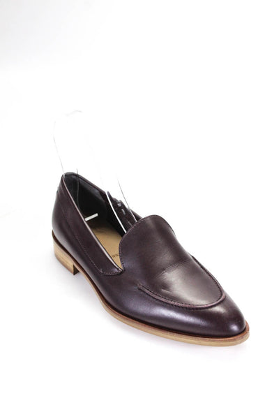Everlane Womens The Modern Oxfords Loafers Burgundy Size 7