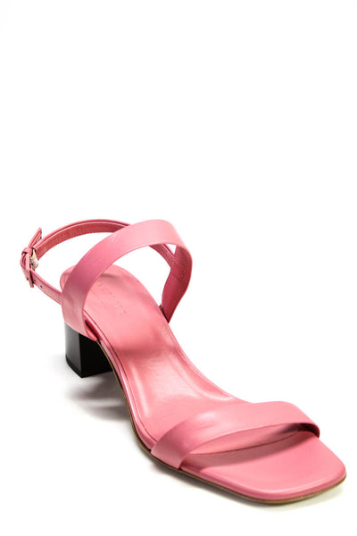 Everlane Womens Double Strap Heeled Sandals Pink Size 10