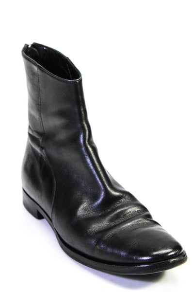Helmut Lang Womens Ankle Zip Up Basic Boot Black Size 7