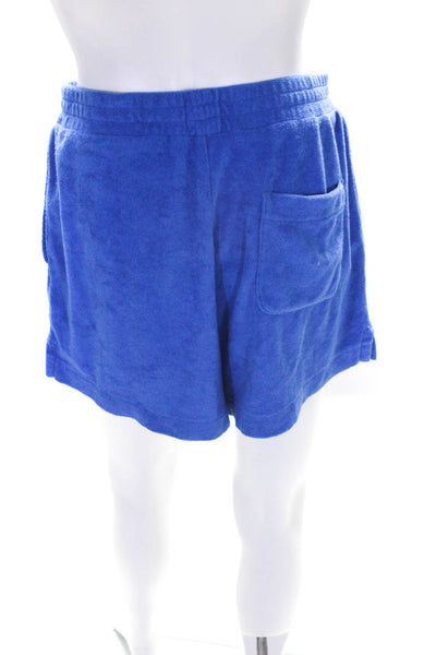 WSLY Women's Cotton Blend Terry Shorts Shirt  Blue Size S Lot 2