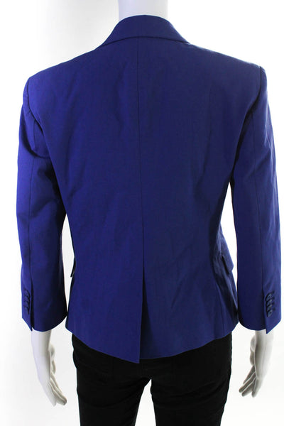 QL2 Women's Purple Long Sleeve SIngle Button 2 Pocket Blazer Size 42 With Tags