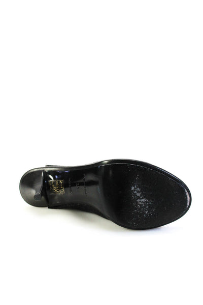 Balenciaga Womens Open Toe Textured Ankle Strap High Heel Sandals Black Size 38