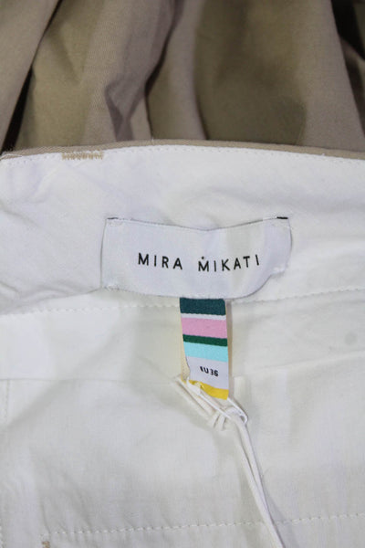 Mira Mikati Women's Khaki Embroidered Pants Khaki Size 36 With Tags