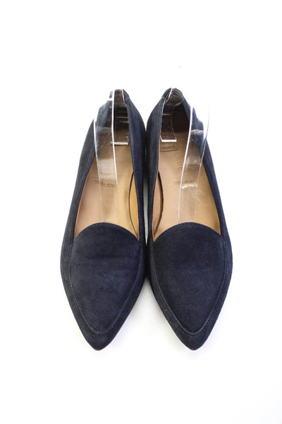 Everlane Womens The Modern Point Oxfords Loafers Navy Size 6