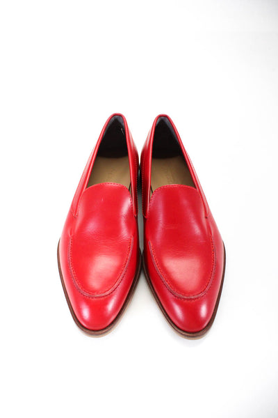 Everlane Womens The Modern Oxfords Loafers Red Size 5