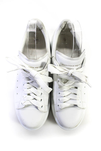Alexander McQueen Women's Oversized Lace Up Low Top Sneaker White Size 41