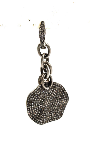 Irit Design Womens Sterling Silver Chainlink Diamond Drop Earrings