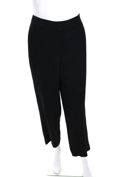 Donna Karan Womens High Waist Straight Leg Pants Black Size 10