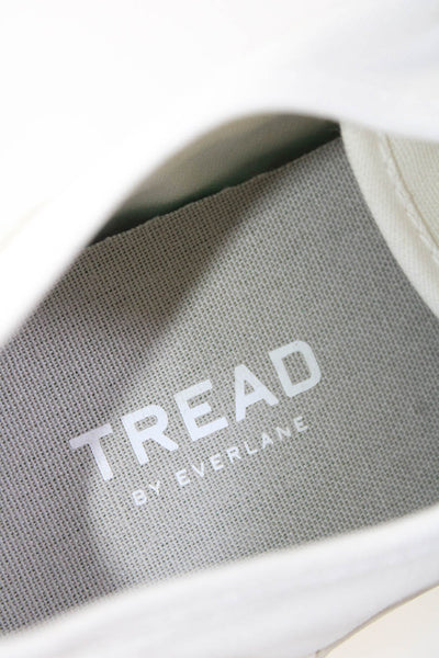 Everlane Womens Recycled Cotton The Forever Sneaker Tennis Sneakers White 9