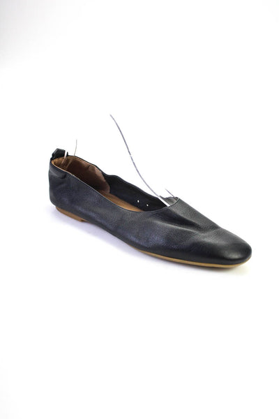 Everlane Womens Leather  Ballet Flats Black 7.5